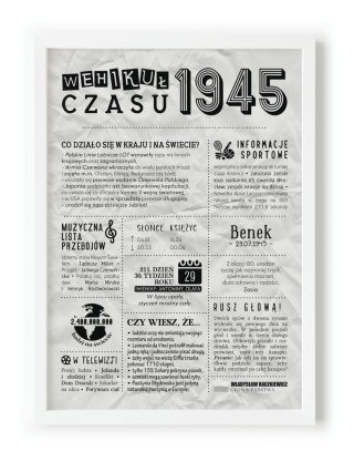 PREZENT na 80 URODZINY na osiemdziesiątkę PERSONALIZOWANY PLAKAT