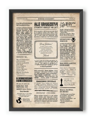 PREZENT na 80 URODZINY na osiemdziesiątkę PERSONALIZOWANY PLAKAT